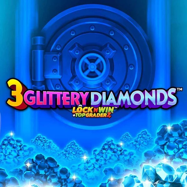 3 Glittery Diamonds logo by PearFiction Studios at Casea Casino