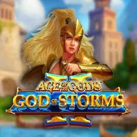 Official Slots logo: Age Of The Gods: God Of Storms 2 by Playtech at Casea Casino