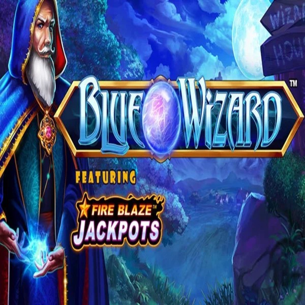 Play Blue Wizard Fire Blaze Jackpots slot by Rarestone Gaming on caseacasino.eu.com