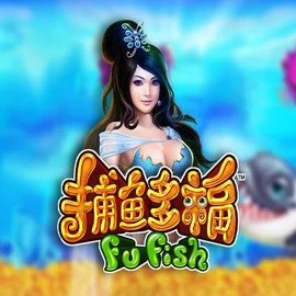 Fu Fish slot logo by Skywind Group at Casea Casino