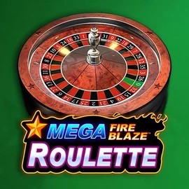 Mega Fire Blaze Roulette online game logo by Playtech on caseacasino.eu.com