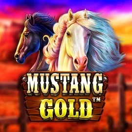 Mustang Gold online game logo by Pragmatic Play on caseacasino.eu.com