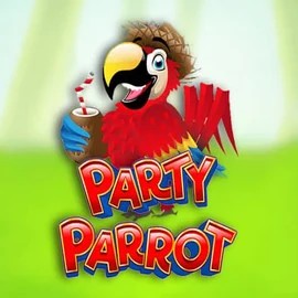 Party Parrot slot logo by Rival at Casea Casino
