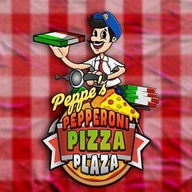 Official Slots logo: Peppe’s Pepperoni Pizza Plaza by Pragmatic Play at Casea Casino