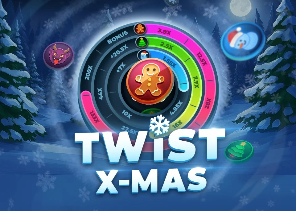 Twist X-mas casino game by InOut – featured logo at Casea Casino